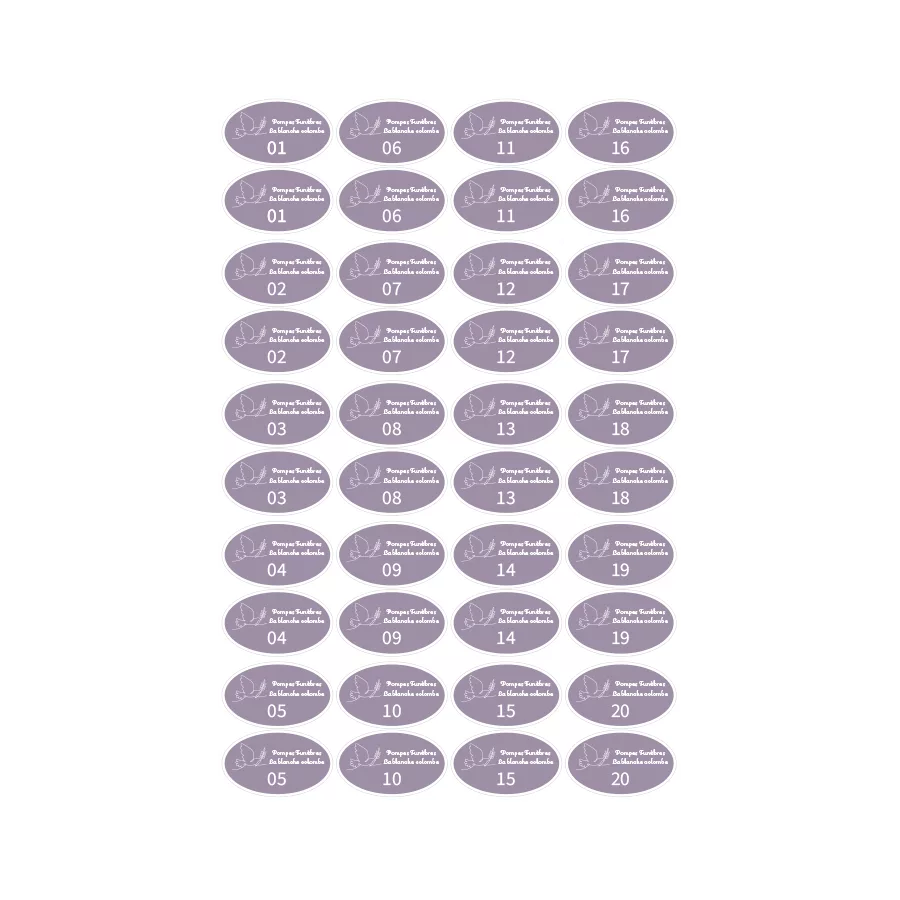 Étiquettes Jumelles Personnalisables - Rectangulaire ou Ovale - Image 7