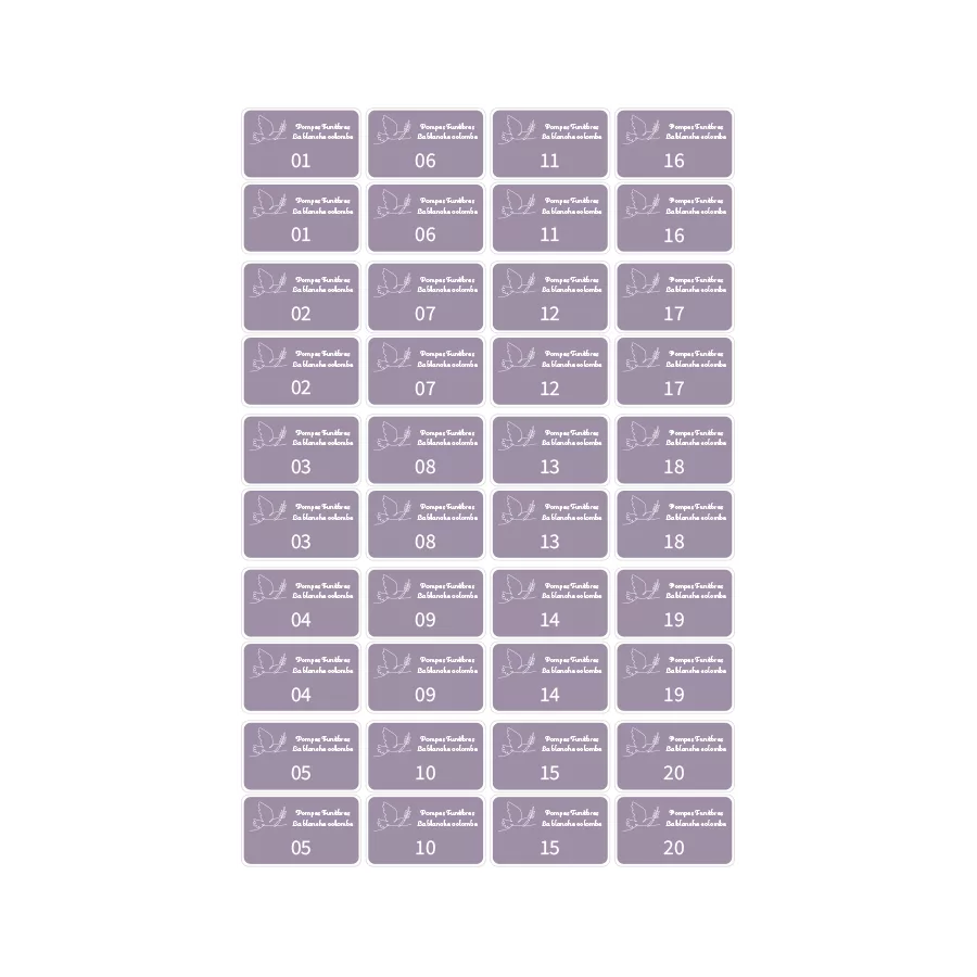 Étiquettes Jumelles Personnalisables - Rectangulaire ou Ovale - Image 4